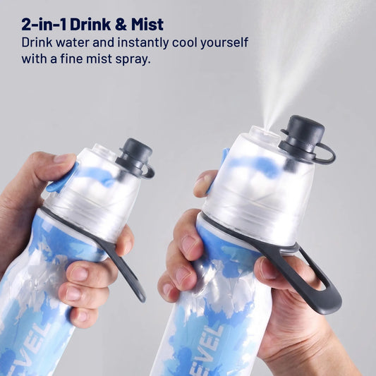 Misty Summer Mist Cooling Sports Water Bottle