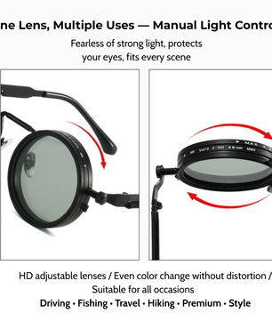 HD Adjustable Polarized Dimming Sunglasses