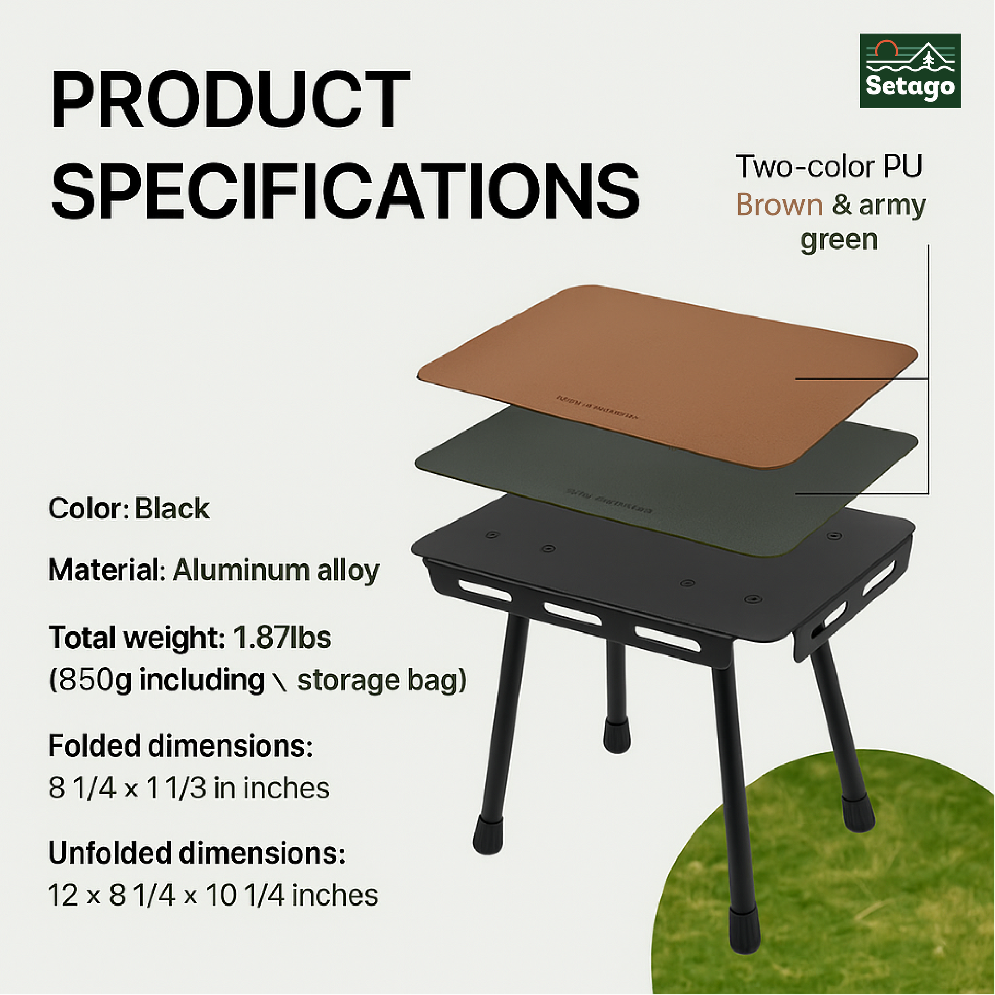 Modi Table – ultra compact, lightweight, and convenient
Fits perfectly inside a Boxable folding crate or backpack.