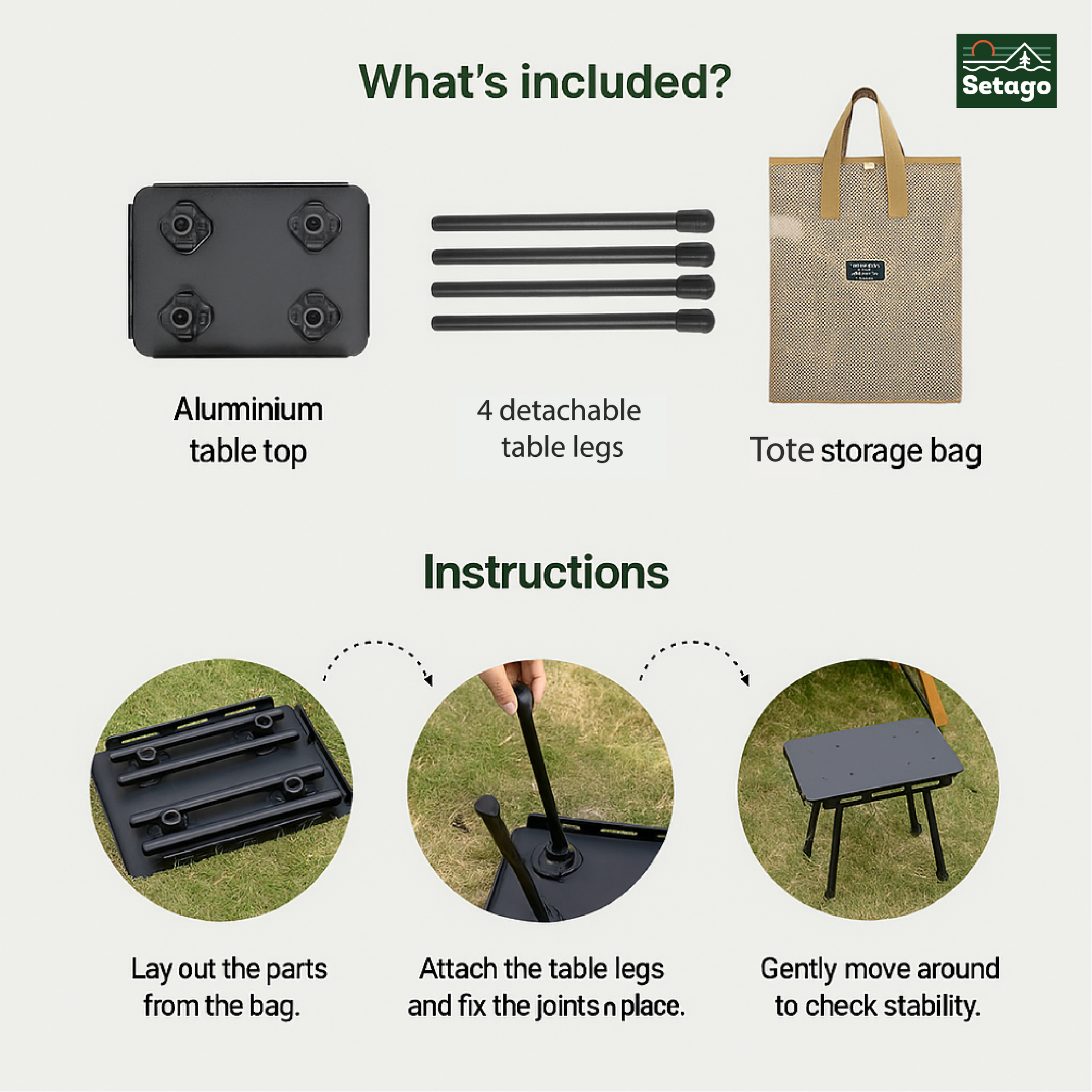 Modi Table – ultra compact, lightweight, and convenient
Fits perfectly inside a Boxable folding crate or backpack.