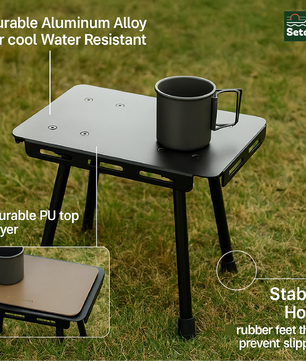 Modi Table – ultra compact, lightweight, and convenient
Fits perfectly inside a Boxable folding crate or backpack.