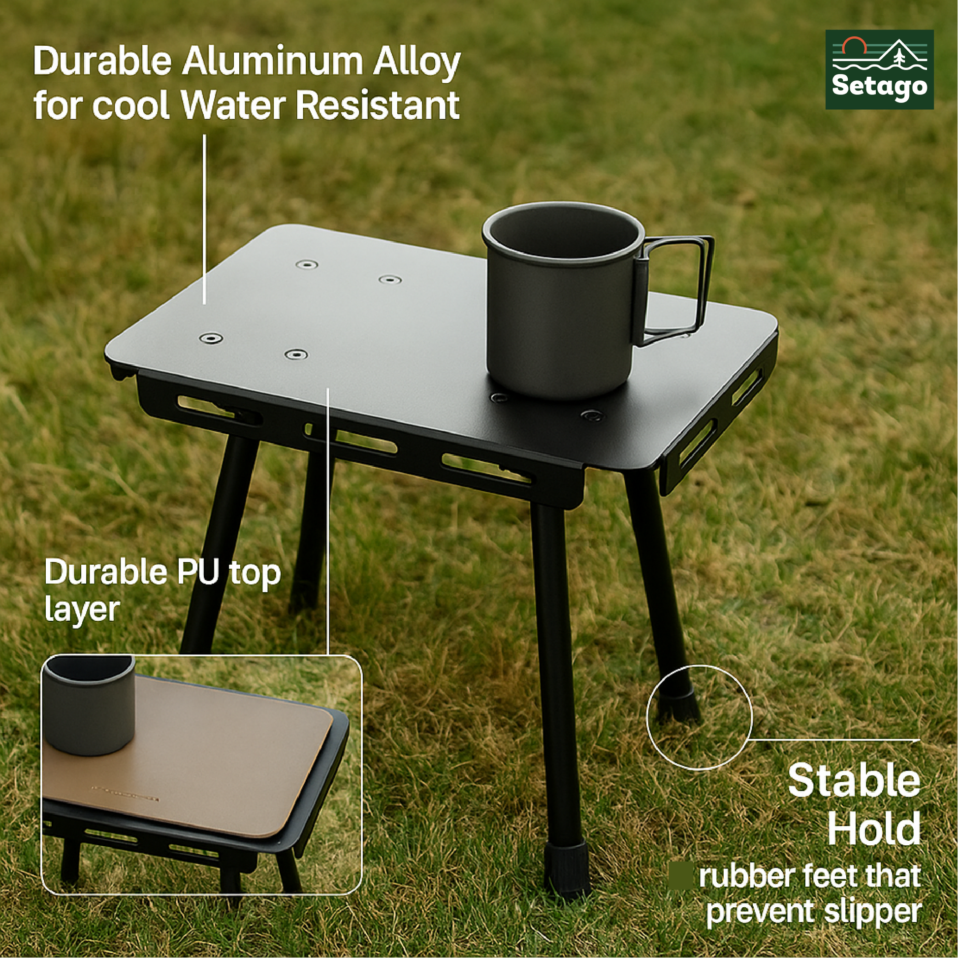 Modi Table – ultra compact, lightweight, and convenient
Fits perfectly inside a Boxable folding crate or backpack.