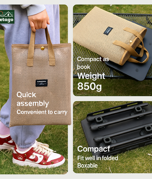 Modi Table – ultra compact, lightweight, and convenient
Fits perfectly inside a Boxable folding crate or backpack.