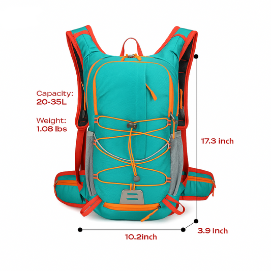 Trail 2035 Backpack – 20L–35L Capacity, Water Resistant, 3 Layer Back Support, Ultra Lightweight