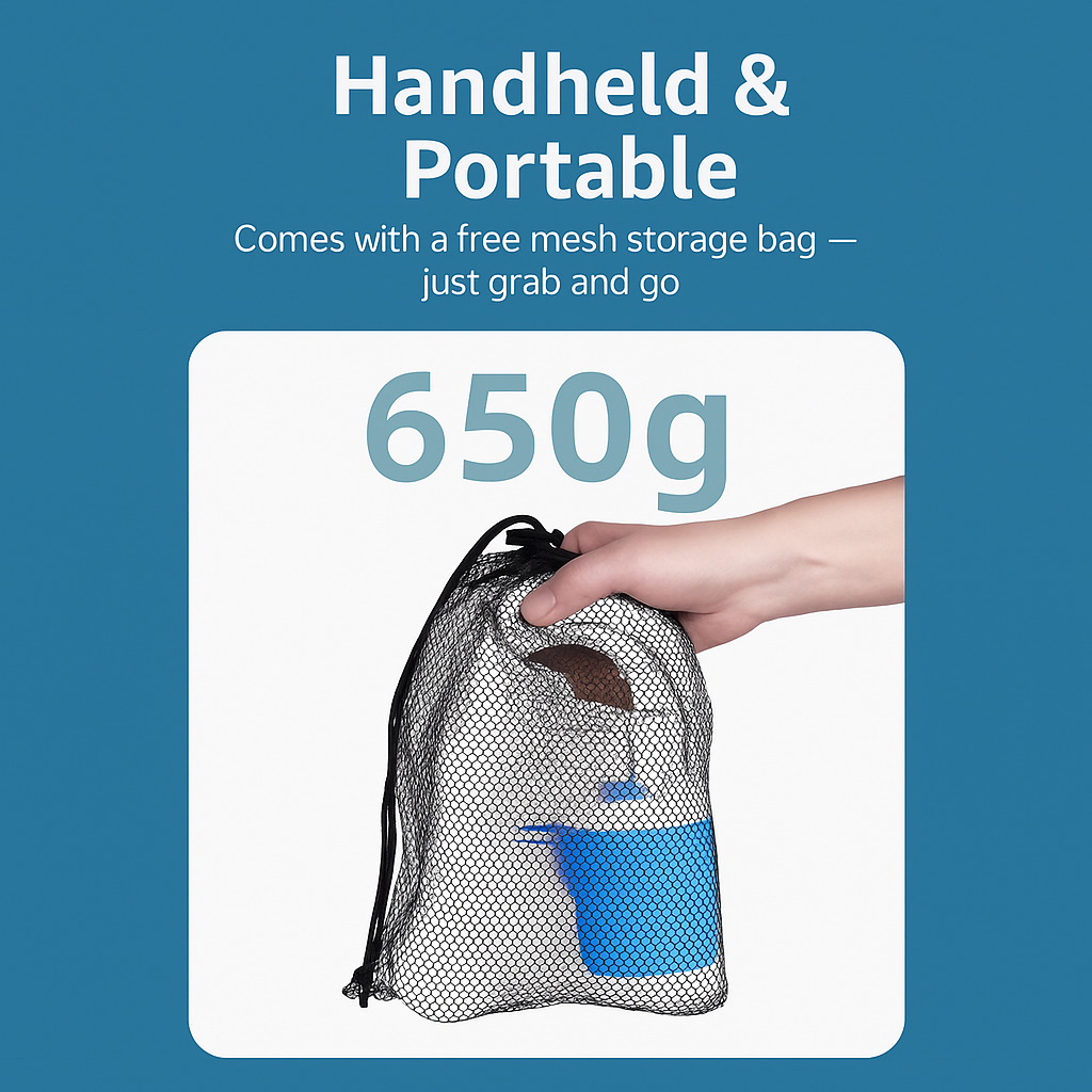 Portable Rechargeable Water Pump – Outdoor Bathing Essential for Camping, Dorms & Travel