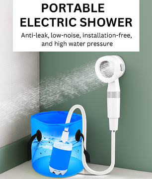 Portable Rechargeable Water Pump – Outdoor Bathing Essential for Camping, Dorms & Travel
