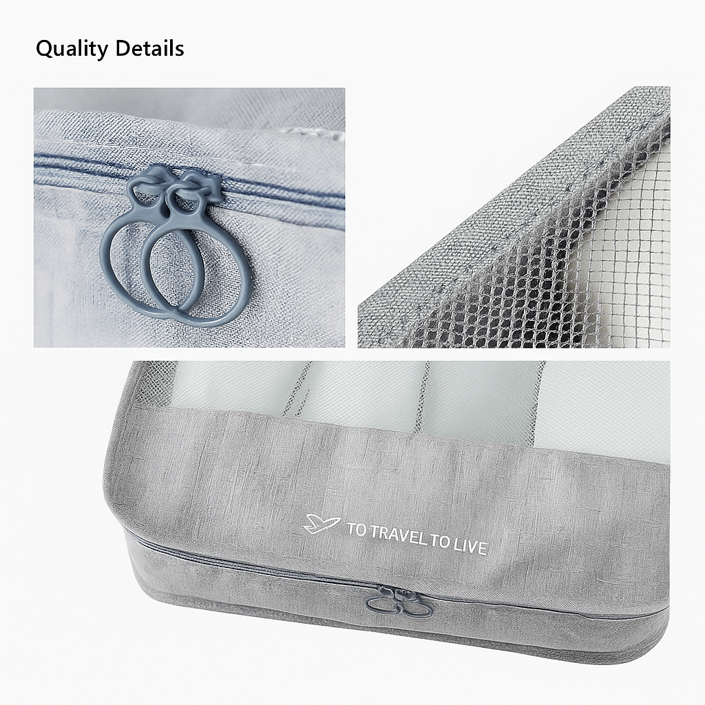 A smart travel tip for families with young children: the Travel Pack – a 7 pieces luggage organizer set for easier, lighter trips.