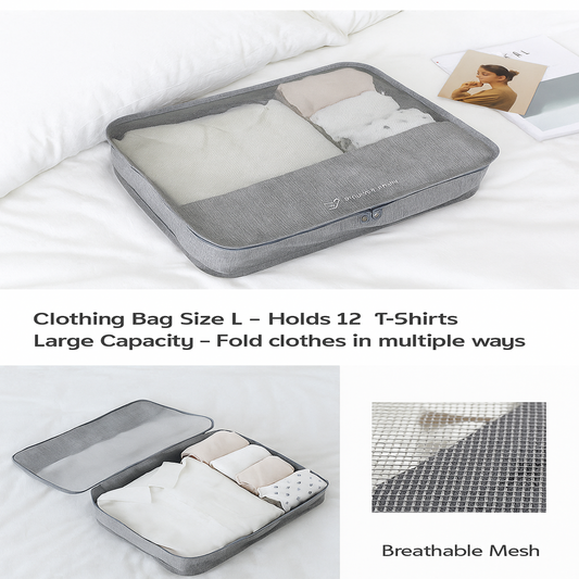 A smart travel tip for families with young children: the Travel Pack – a 7 pieces luggage organizer set for easier, lighter trips.