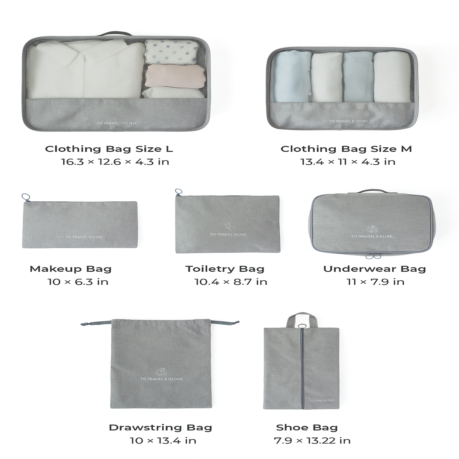 A smart travel tip for families with young children: the Travel Pack – a 7 pieces luggage organizer set for easier, lighter trips.