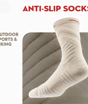 Anti slip sports socks – stylish accessory designed with grip support to keep your feet steady with every step