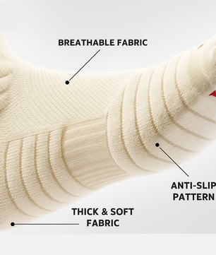 Anti slip sports socks – stylish accessory designed with grip support to keep your feet steady with every step