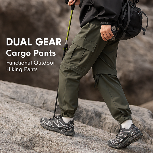DualGear Convertible Pants – Durable, flexible fabric: water-resistant, scratch-resistant, quick-dry. Detachable pant legs