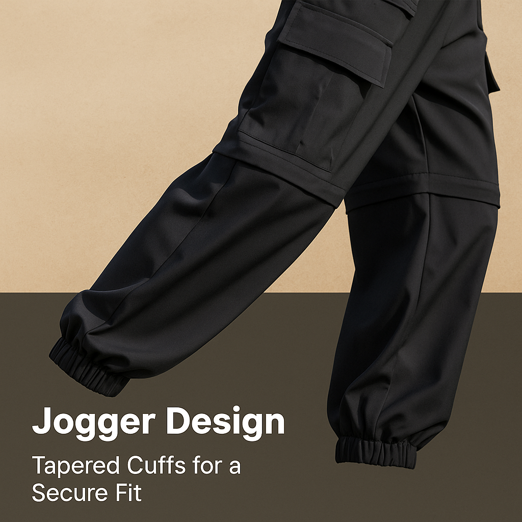 DualGear Convertible Pants – Durable, flexible fabric: water-resistant, scratch-resistant, quick-dry. Detachable pant legs