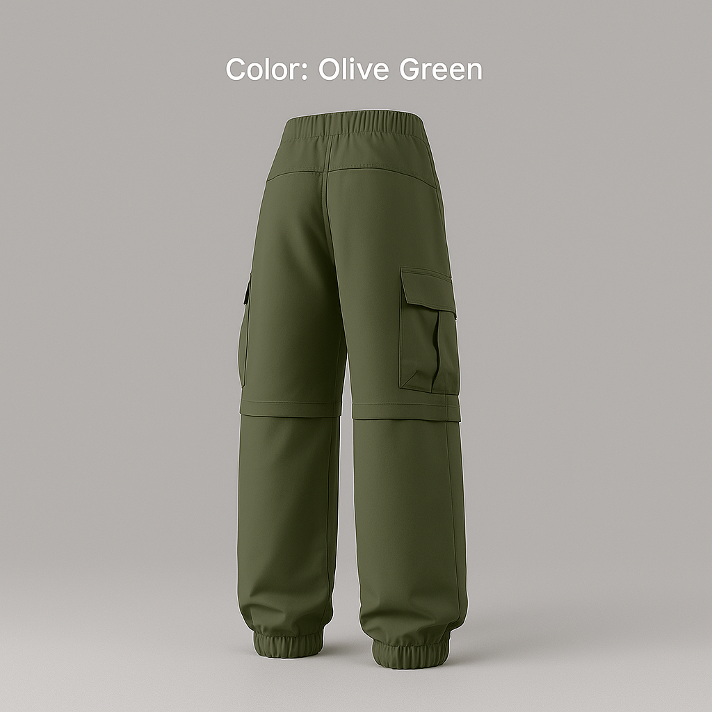 DualGear Convertible Pants – Durable, flexible fabric: water-resistant, scratch-resistant, quick-dry. Detachable pant legs