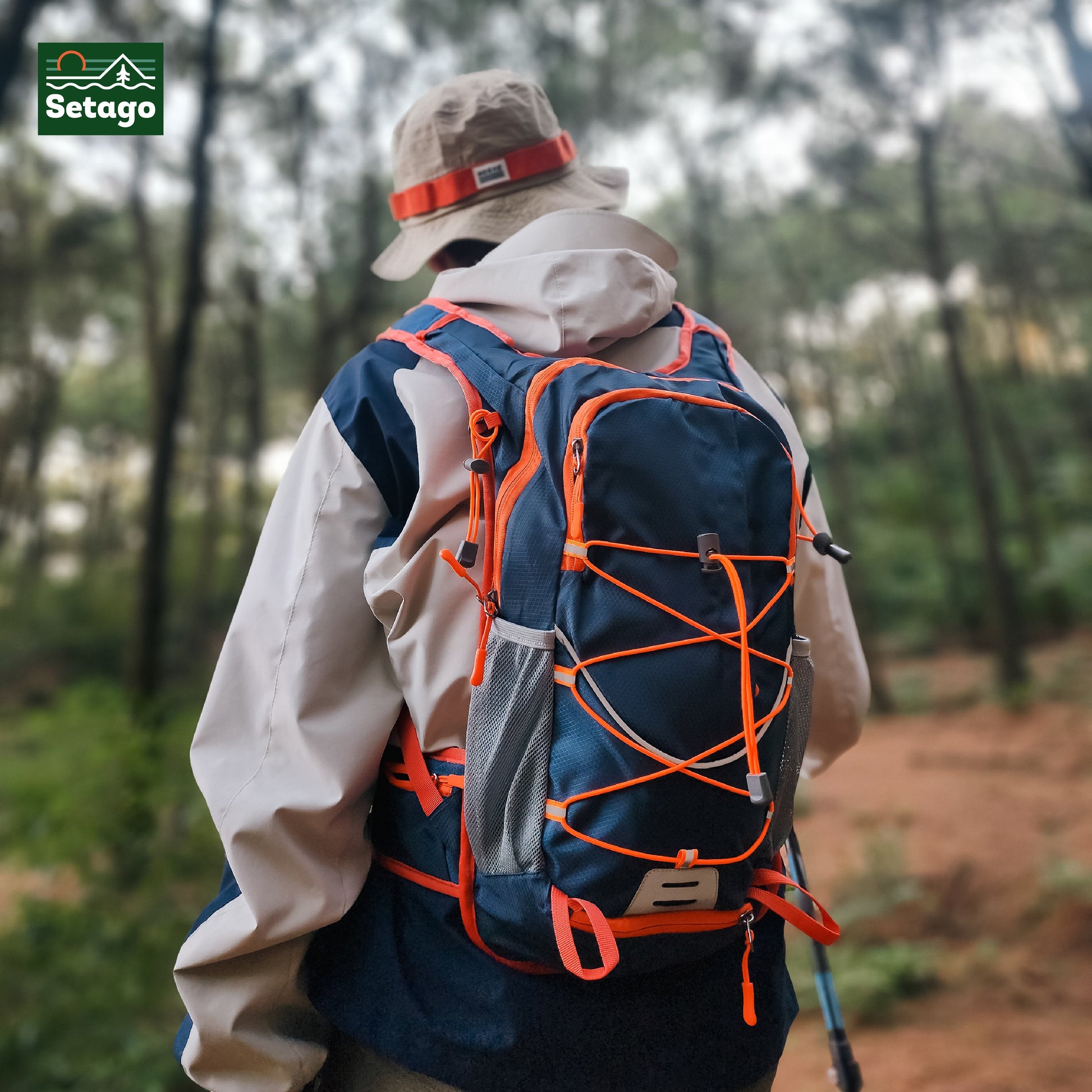 Trail 2035 Backpack – 20L–35L Capacity, Water Resistant, 3 Layer Back Support, Ultra Lightweight