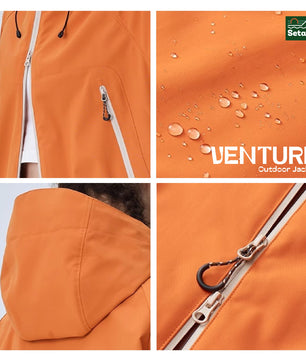 Venture Outdoor Jacket – Triple-layer Teflon fabric: water-repellent, stain-resistant, and windproof