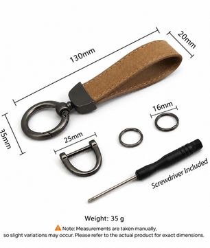 Keylo suede leather keychain