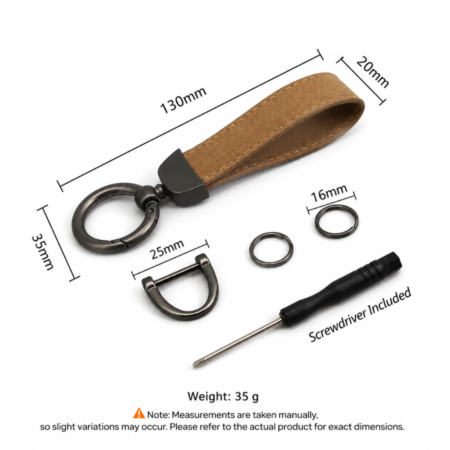 Keylo suede leather keychain