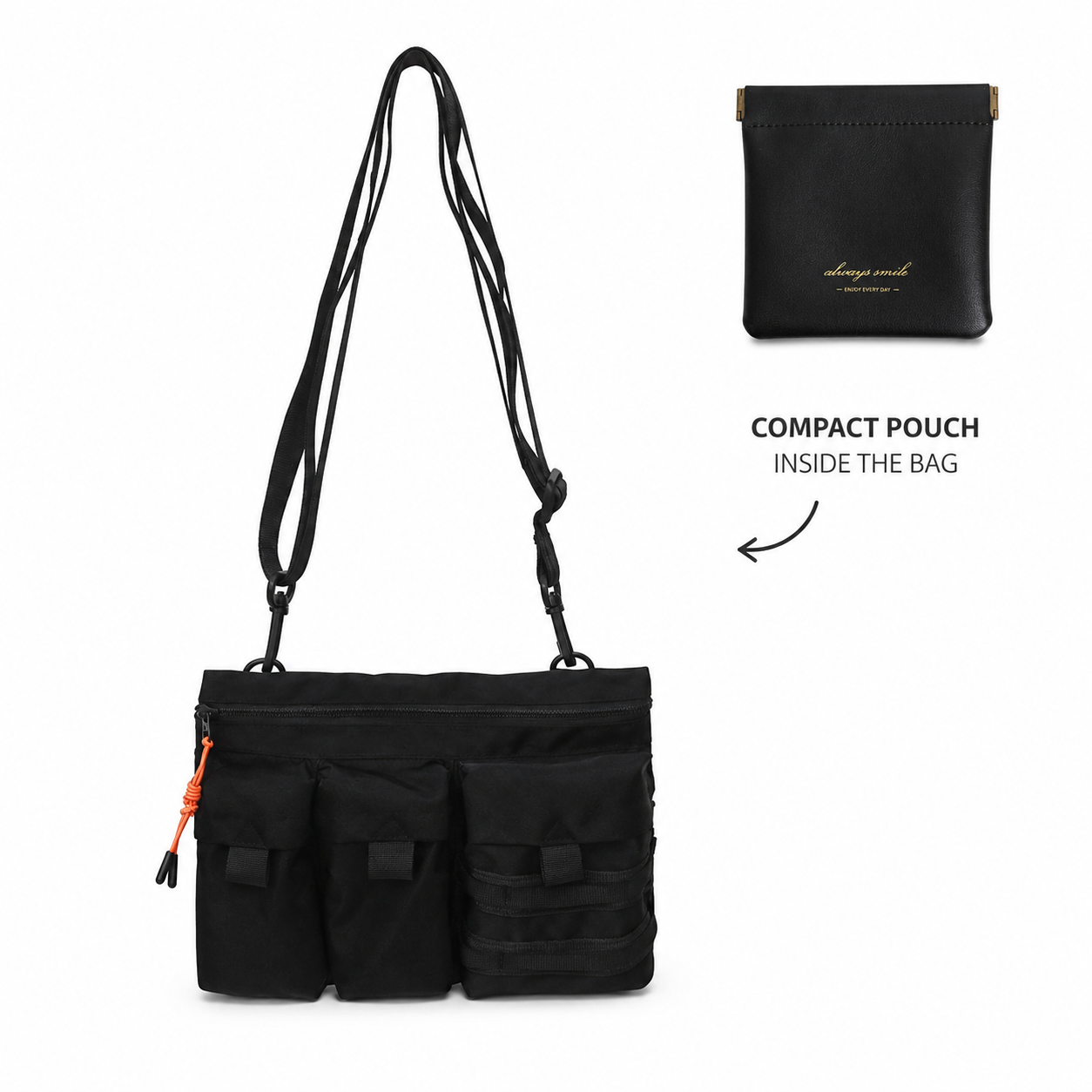 Setago MILI™ EDC Sling Bag – versatile outdoor sling bag inspired by military style