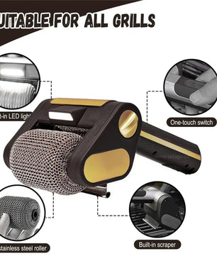 GrillMate Pro™ – Rechargeable Auto Roller Brush