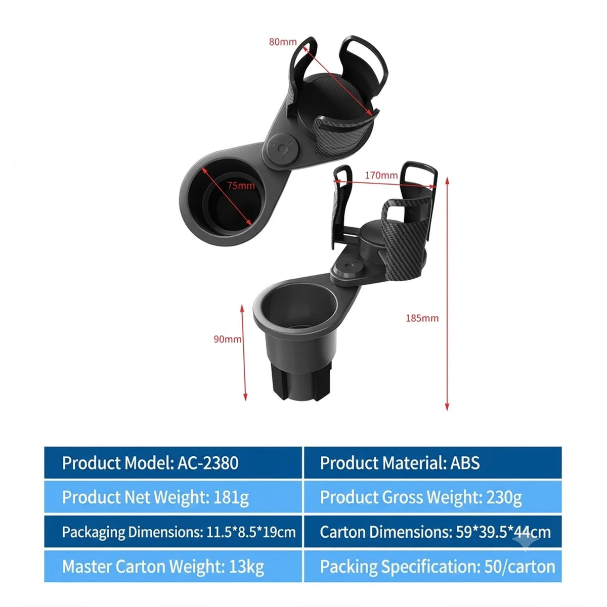 CupFlex 2-in-1 Car Cup Holder Expander