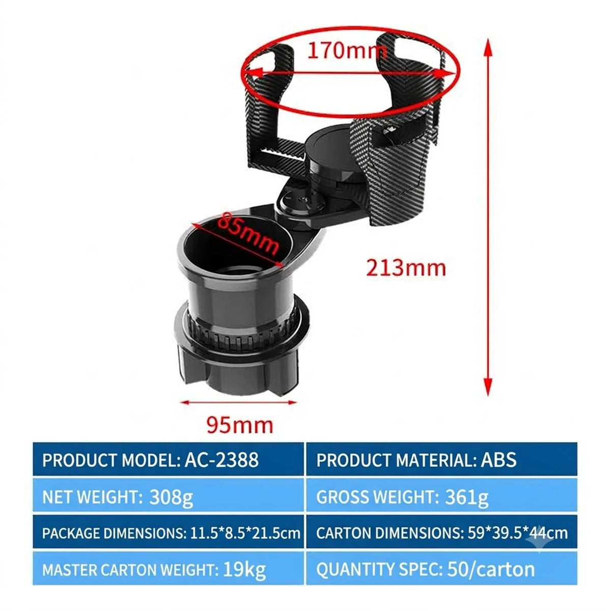 CupFlex 2-in-1 Car Cup Holder Expander