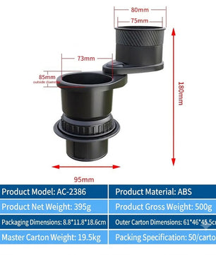 CupFlex 2-in-1 Car Cup Holder Expander