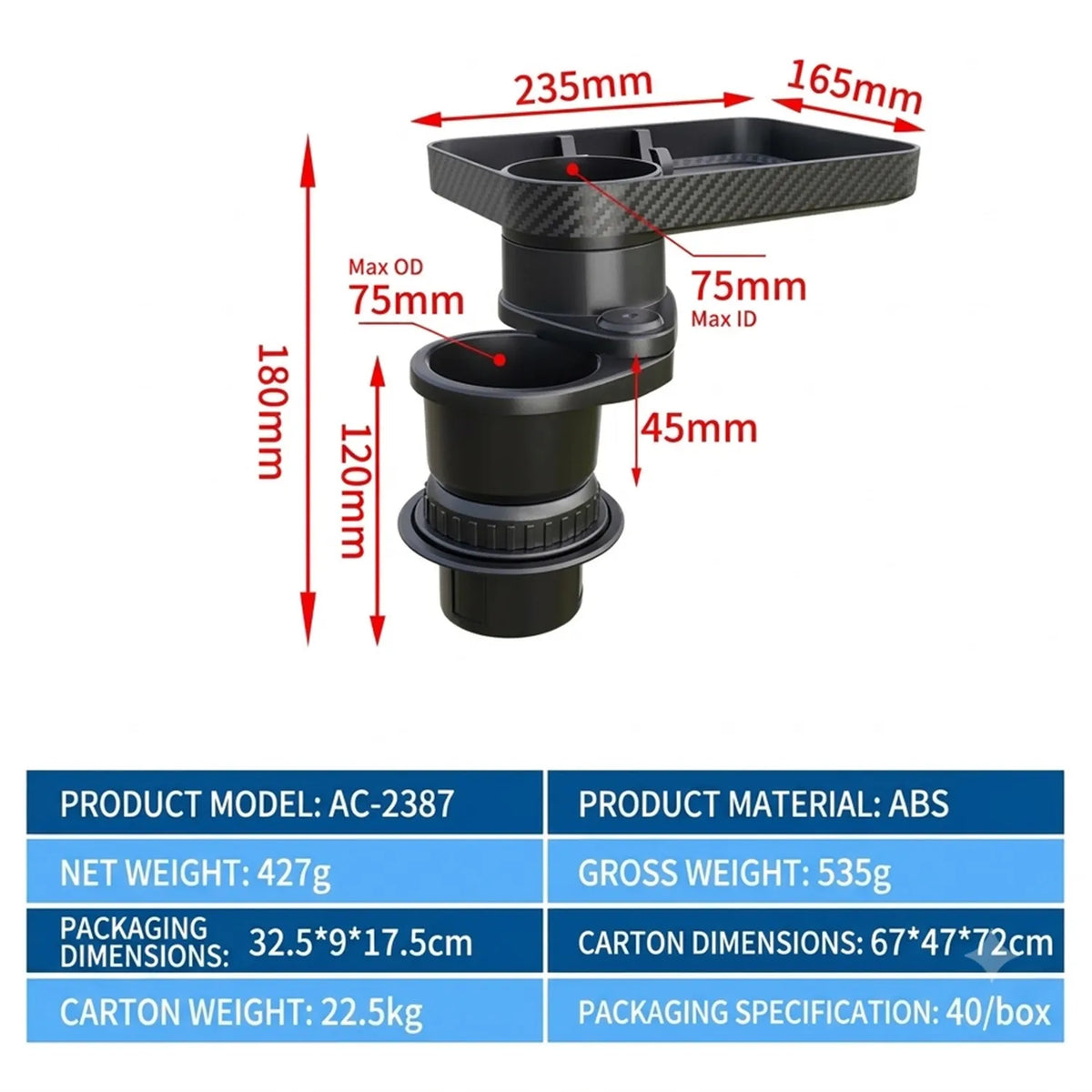 CupFlex 2-in-1 Car Cup Holder Expander