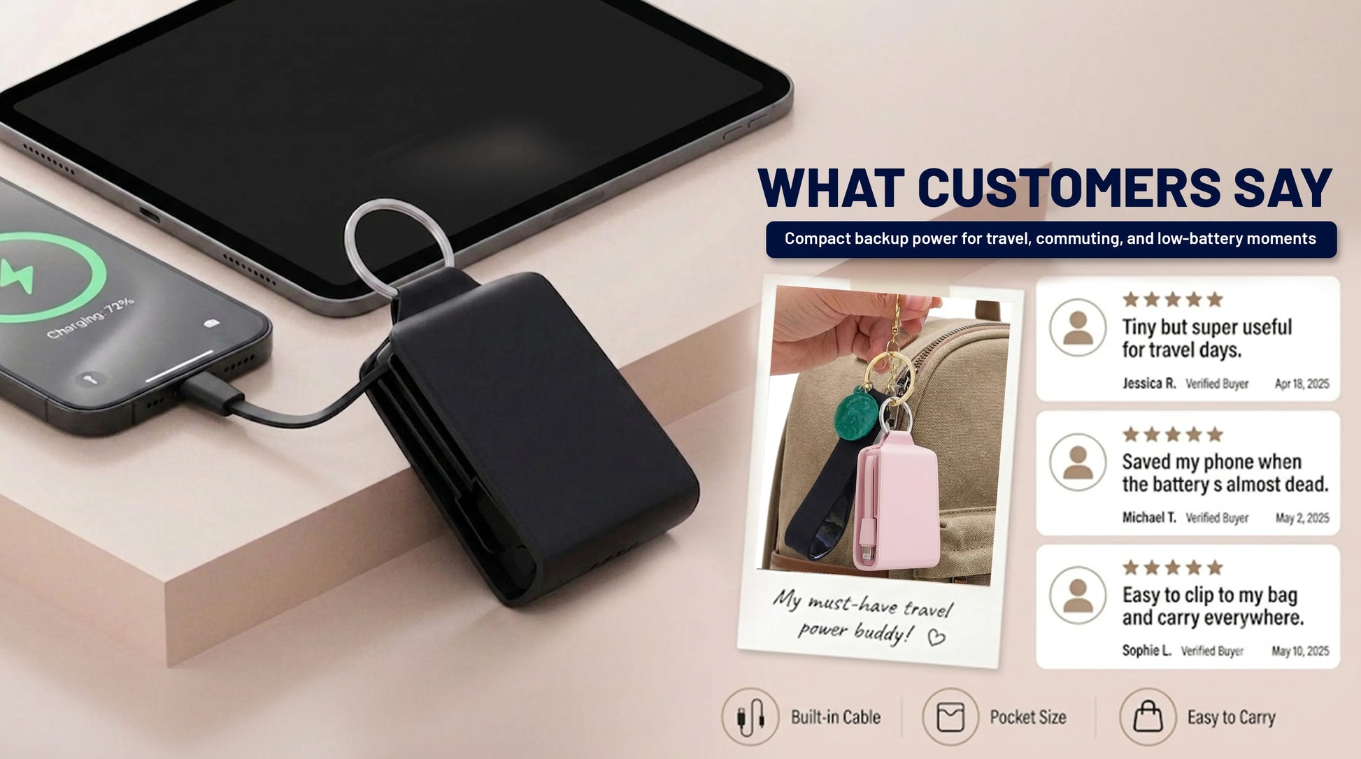 Powly Mini Keychain Power Bank