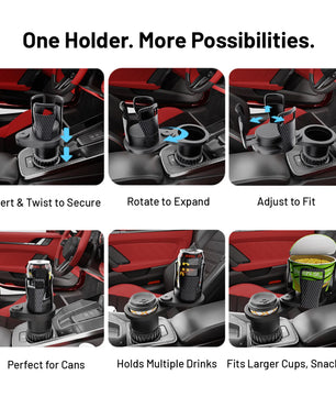 CupFlex 2-in-1 Car Cup Holder Expander