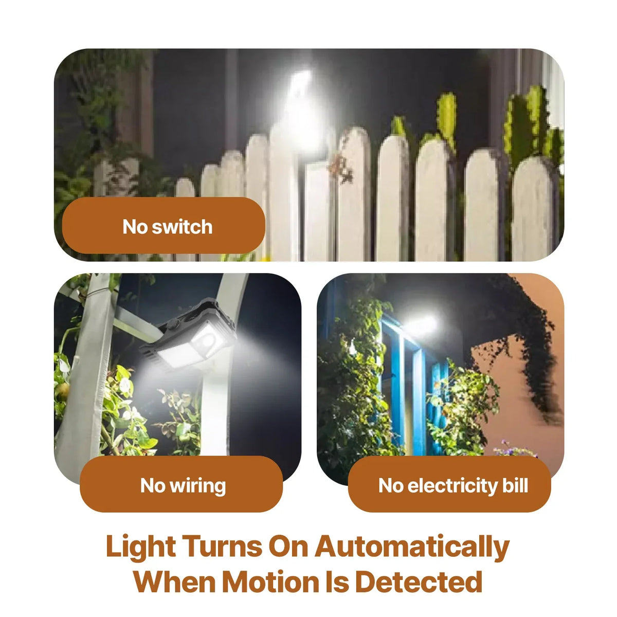 SolarLuxe Pro - LED Clip Light with Motion Sensor for Outdoor & Travel ...