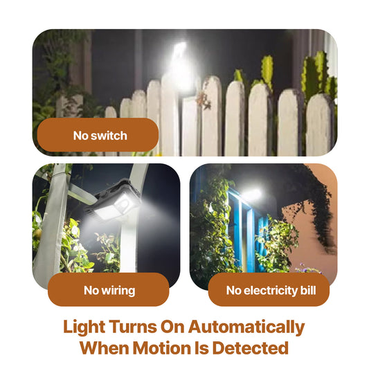 SolarLuxe Pro - LED Clip Light with Motion Sensor for Outdoor & Travel Lighting