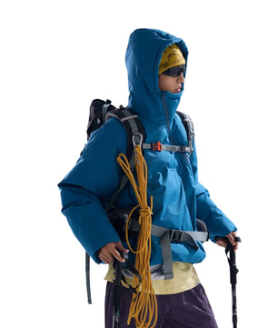 Asymmetric Side-Zip Hooded Padded Jacket