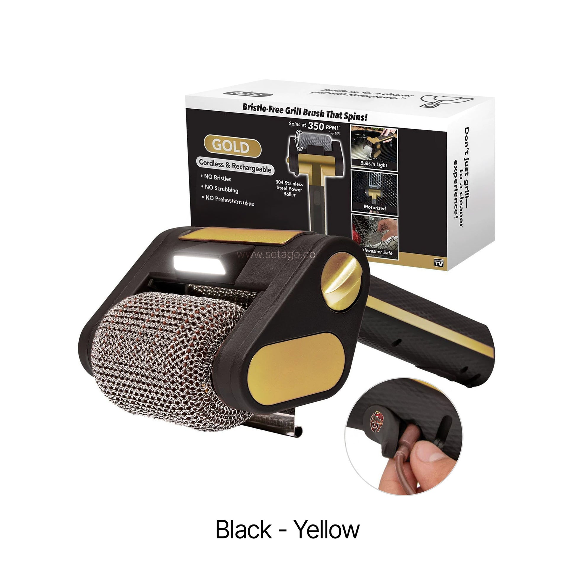 GrillMate Pro™ – Rechargeable Auto Roller Brush