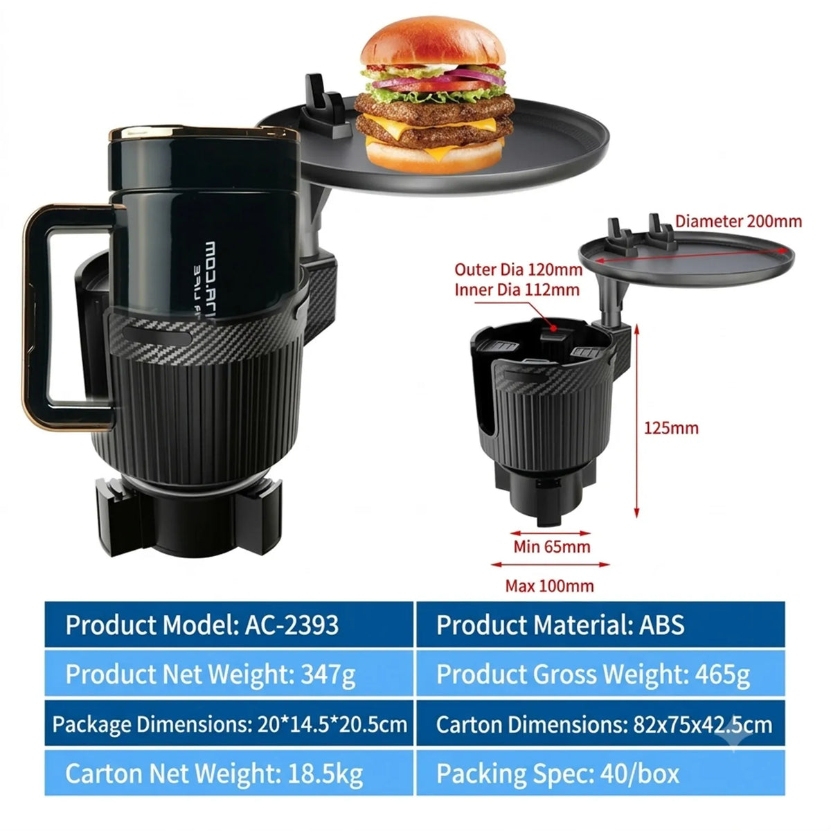 CupFlex 2-in-1 Car Cup Holder Expander