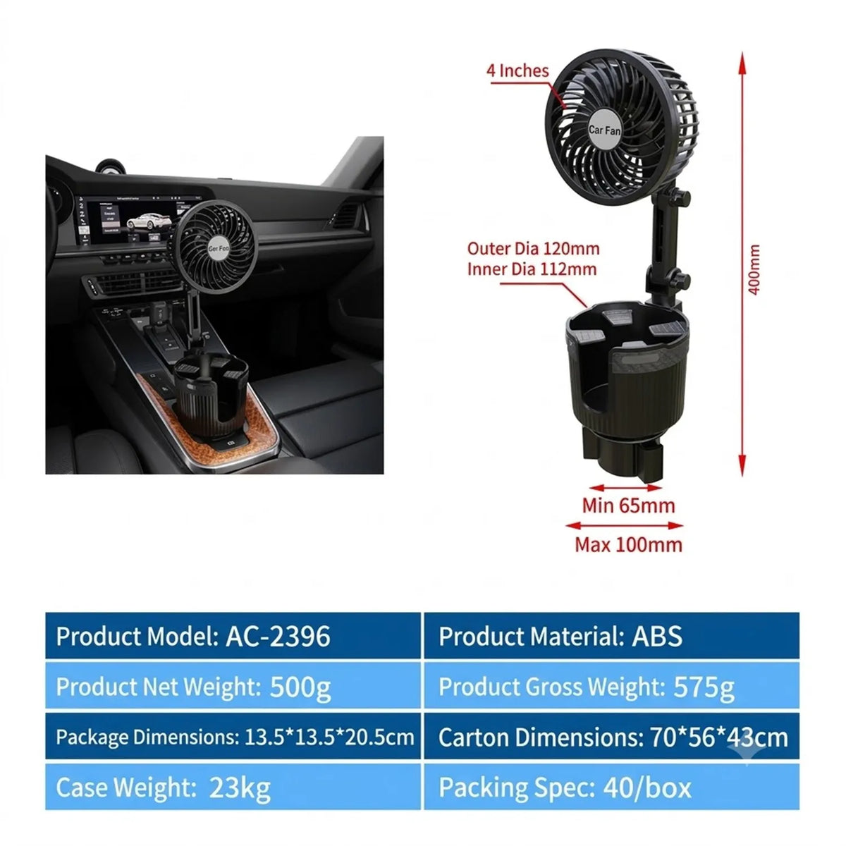 CupFlex 2-in-1 Car Cup Holder Expander