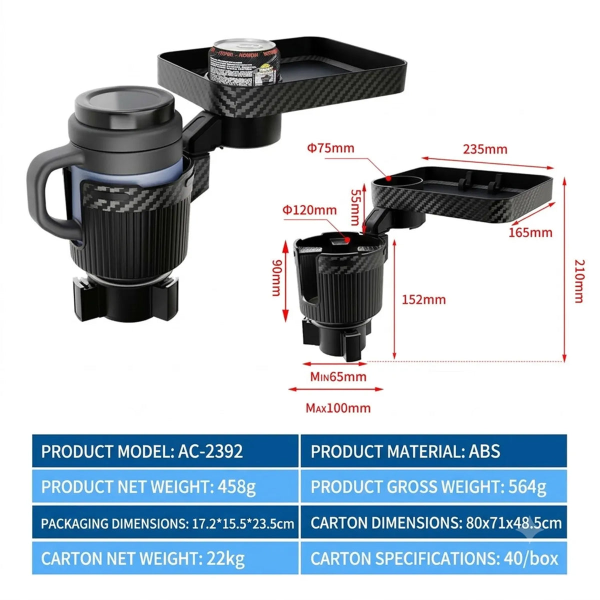 CupFlex 2-in-1 Car Cup Holder Expander