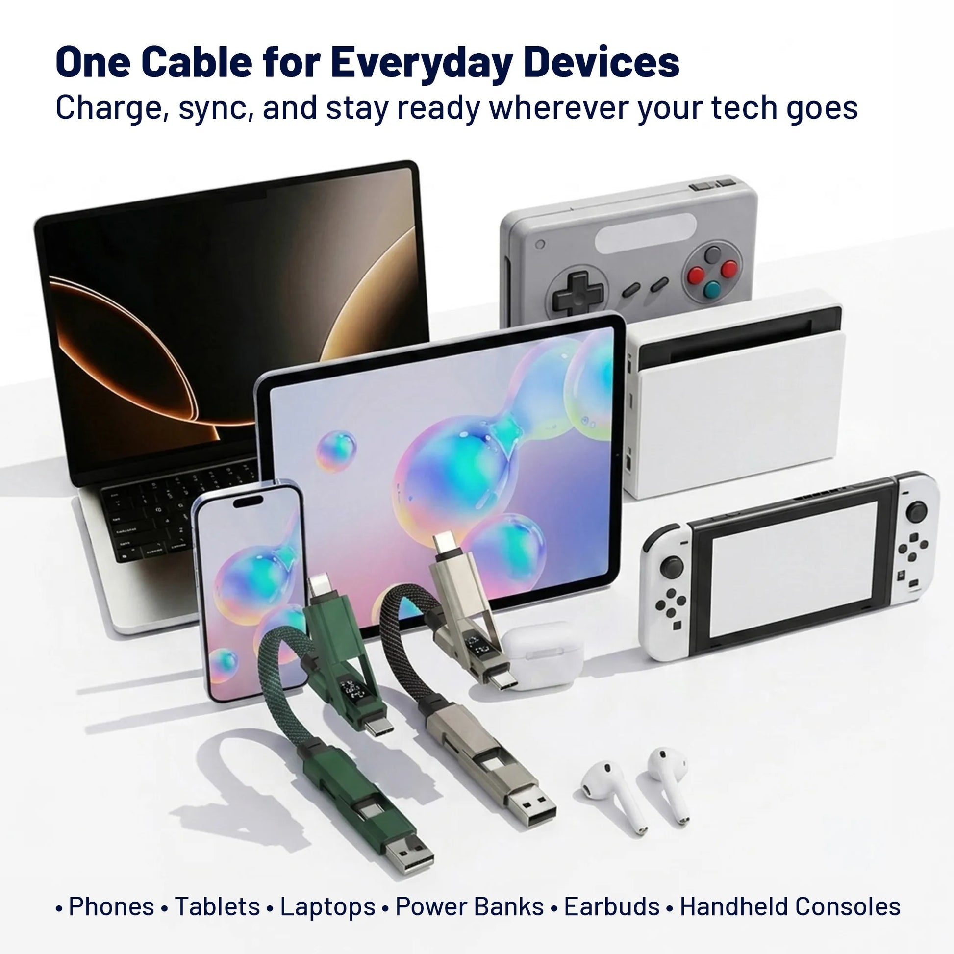 Voltra 4-in-1 Keychain Fast Charging Cable