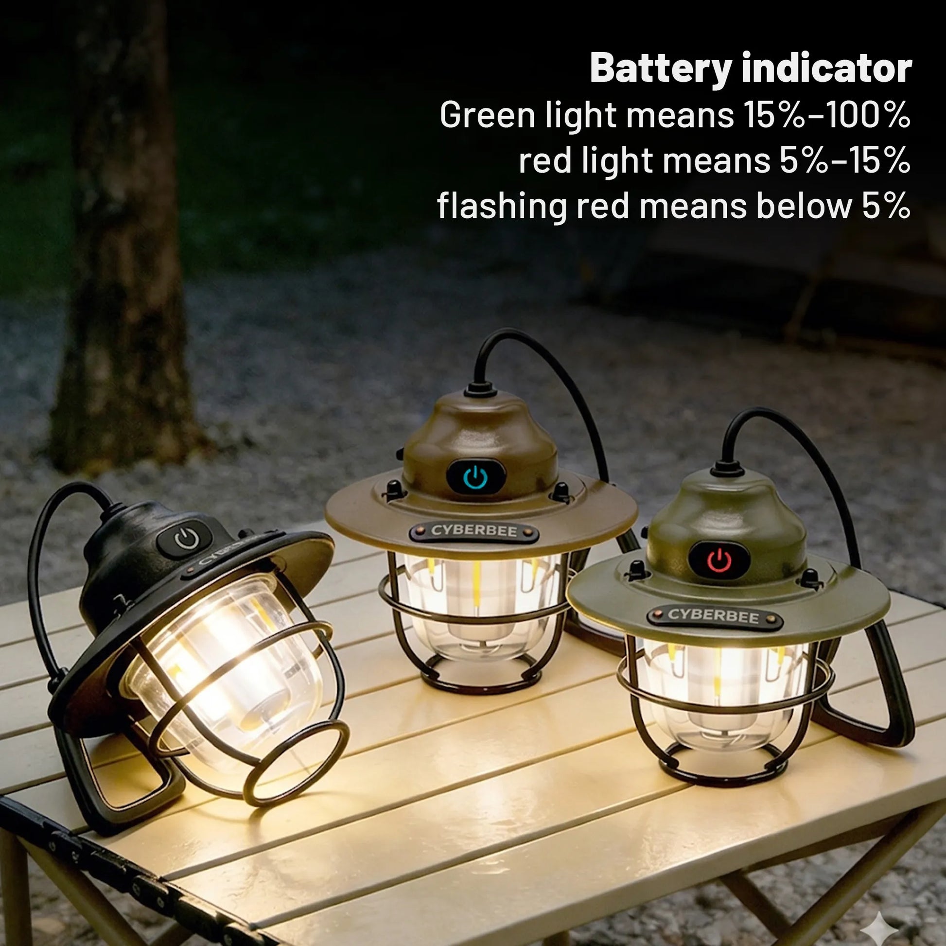 CyberBee Mini Retro Lantern