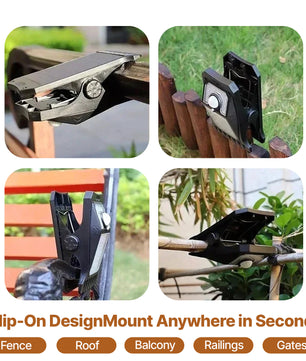 SolarLuxe Pro - LED Clip Light with Motion Sensor for Outdoor & Travel Lighting