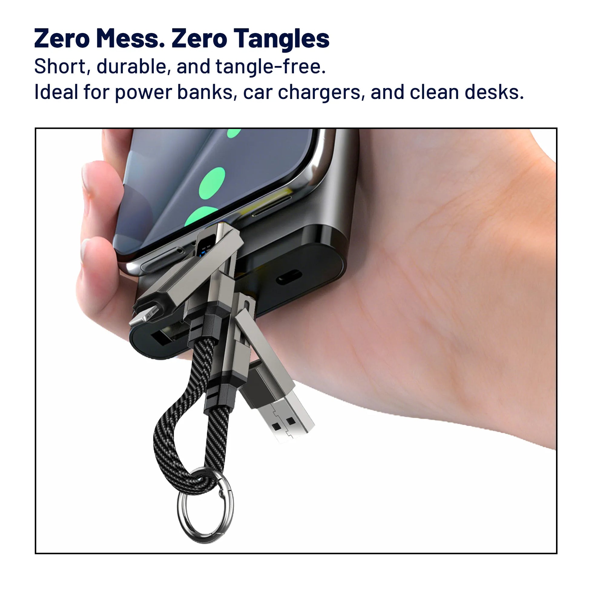 Voltra 4-in-1 Keychain Fast Charging Cable