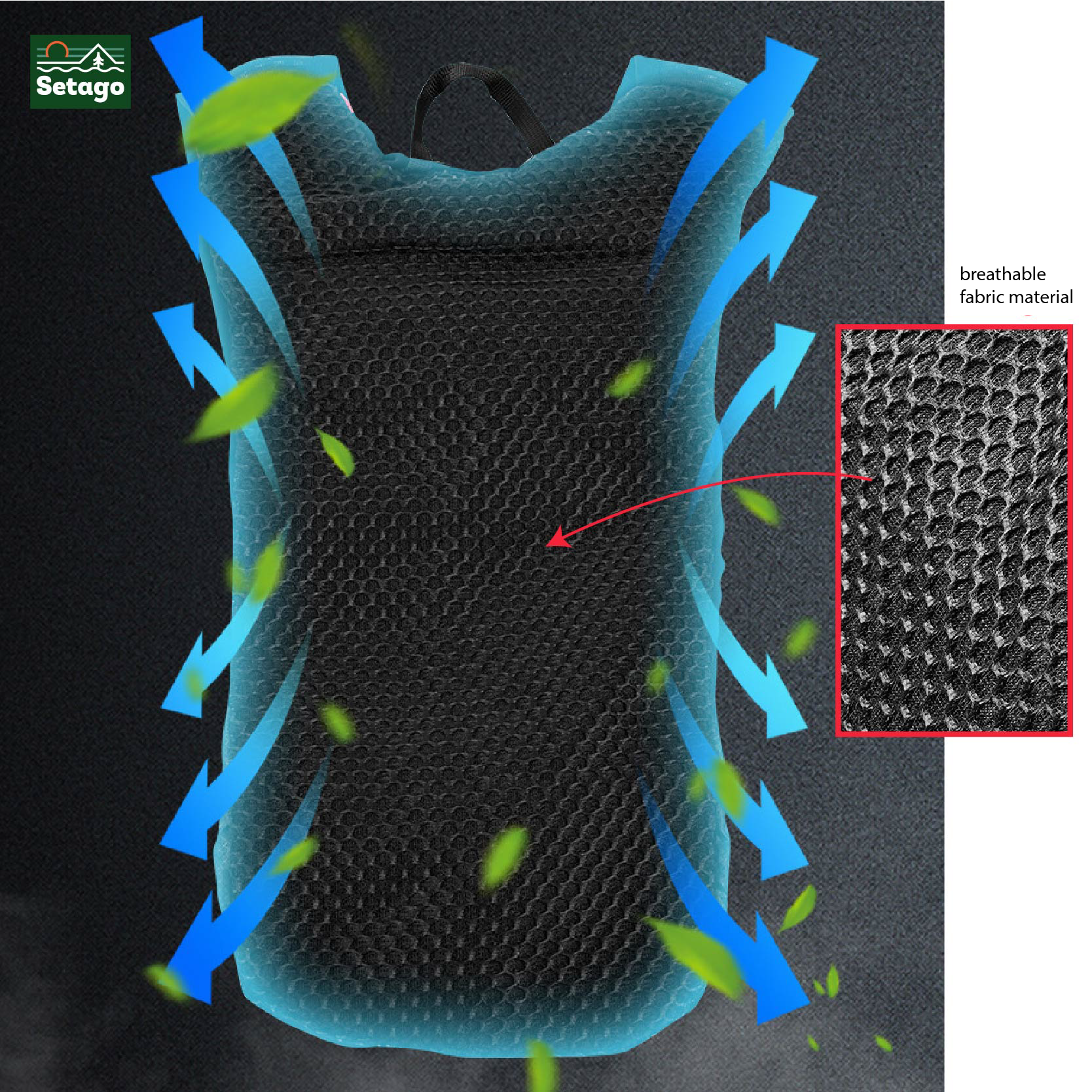 Trail Backpack 10L – Ultra-Lightweight, Vest-Style Fit with Hydration Compartment