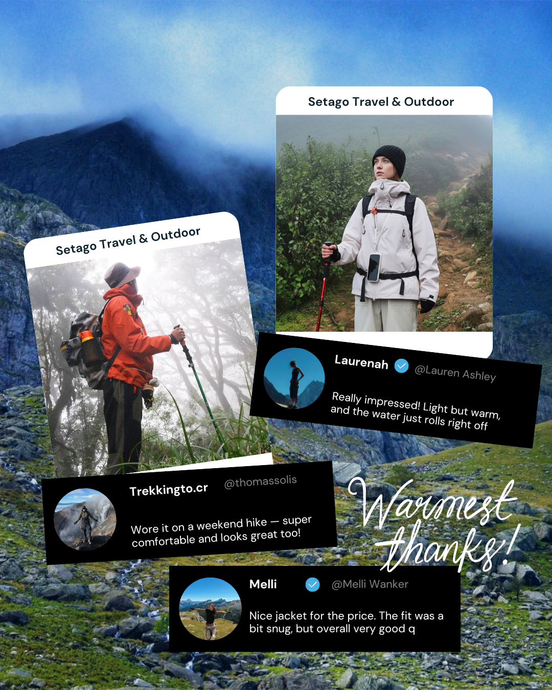 Venture Outdoor Jacket – Triple-layer Teflon fabric: water-repellent, stain-resistant, and windproof