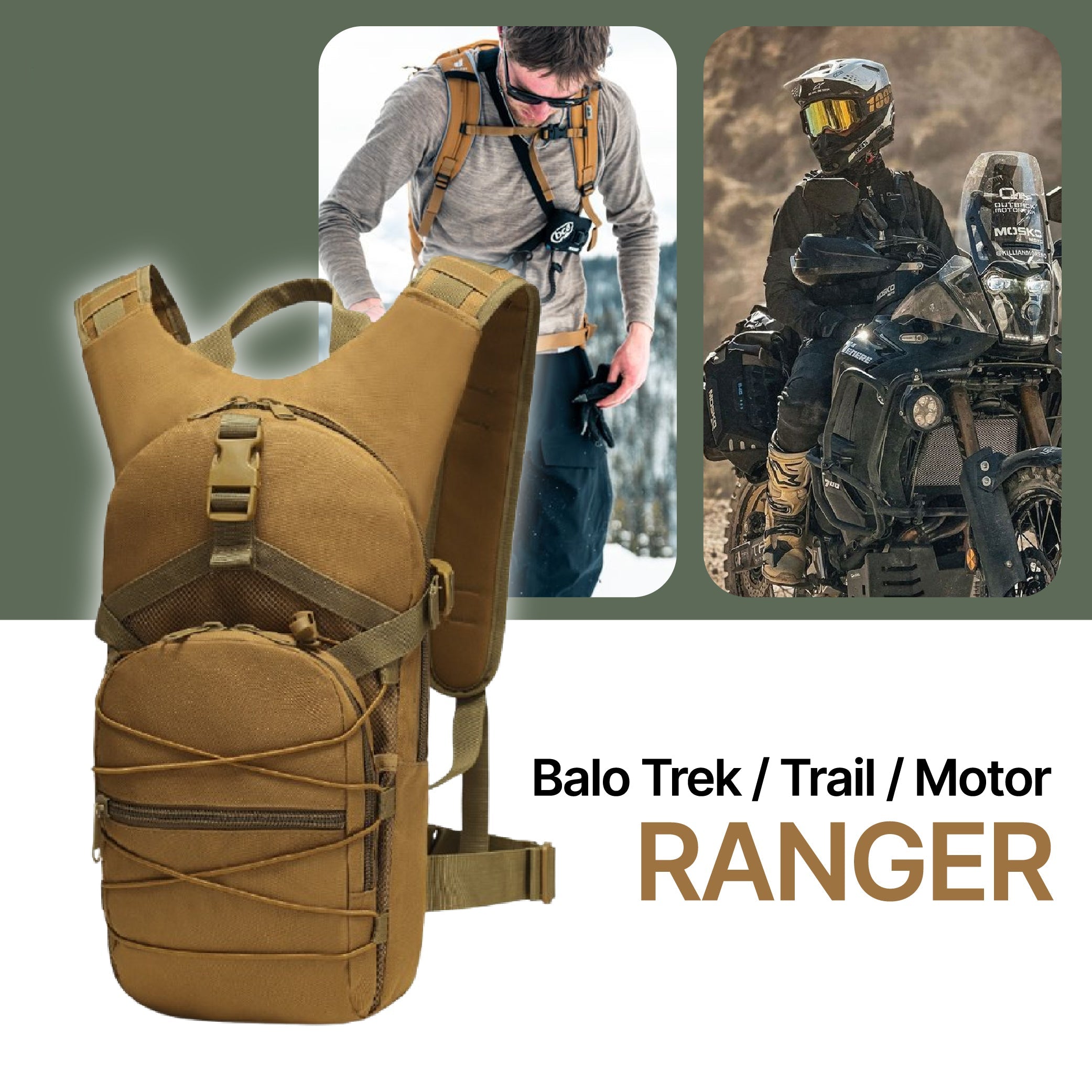 Ranger hiking backpack – versatile, durable, and multi-pocket functionality