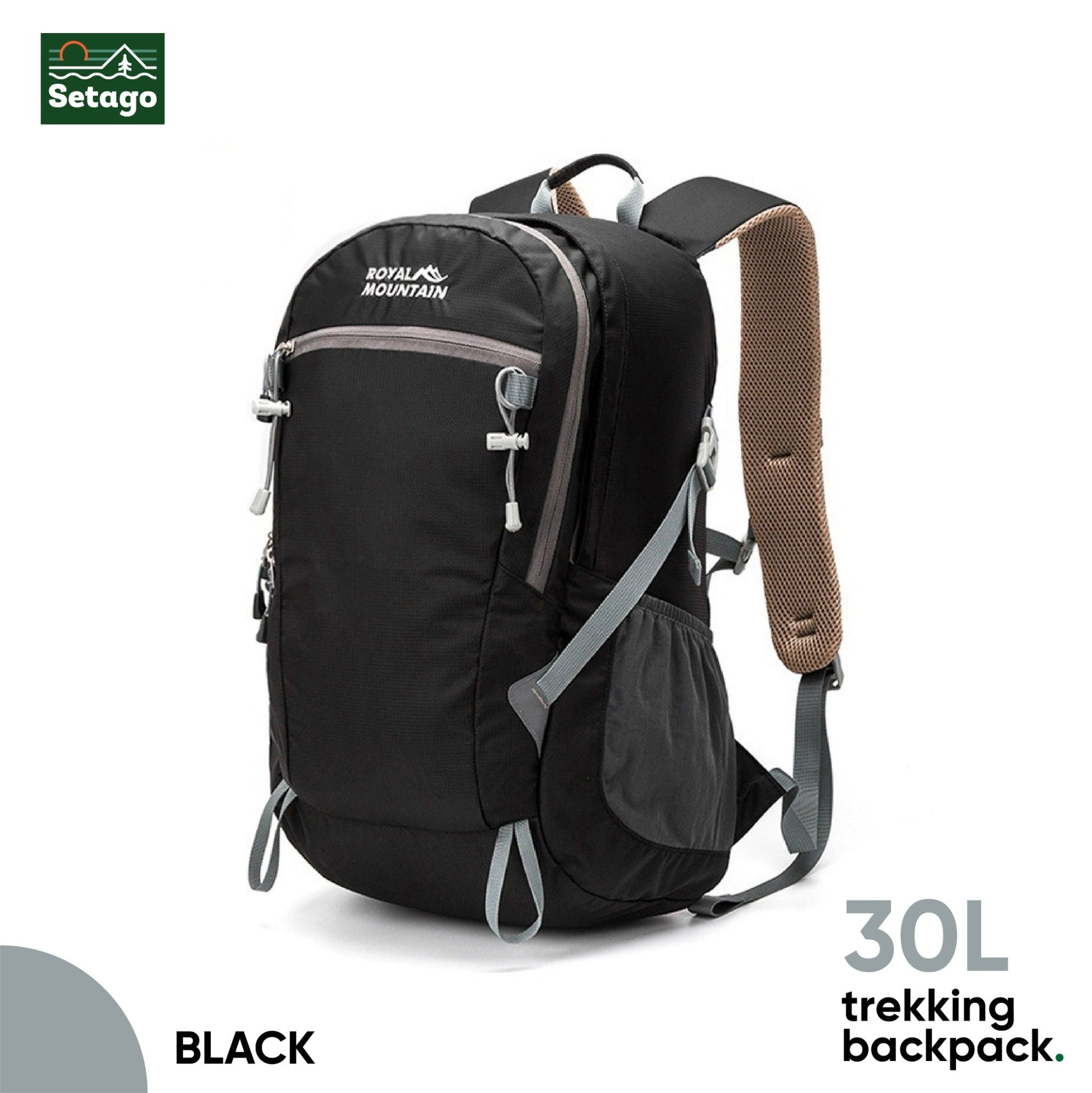 Mountain royal backpack – 30L trekking & hiking pack with a compact, lightweight design and premium water resistant material