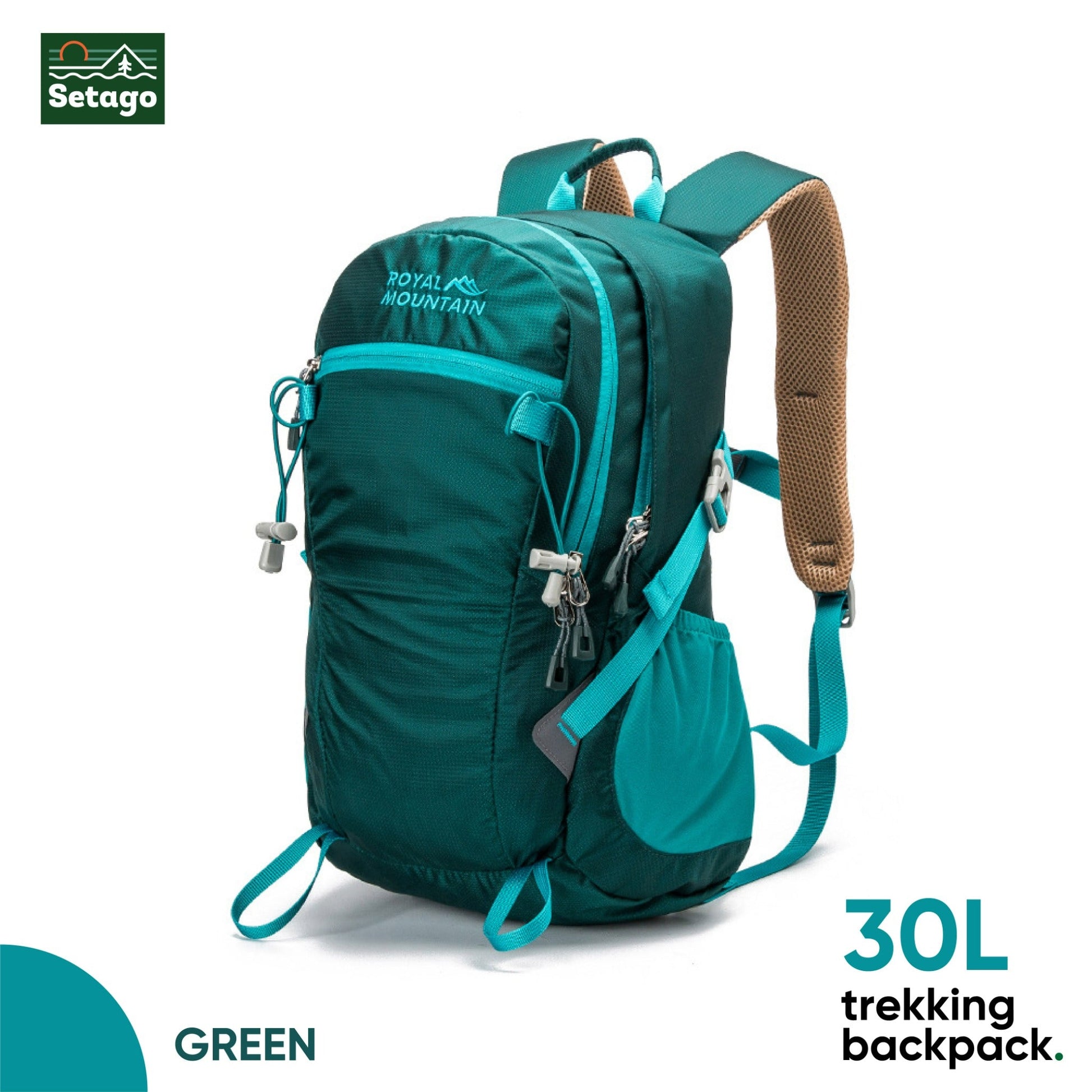 Mountain royal backpack – 30L trekking & hiking pack with a compact, lightweight design and premium water resistant material