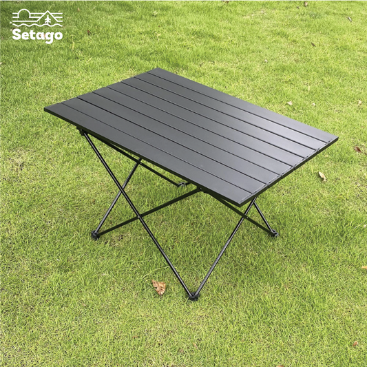 Aluminum Foldable Table – Black/White – ULTRALIGHT ALUMINUM TABLE