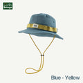  Blue cap with yellow trim