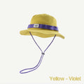  Yellow cap with purple trim