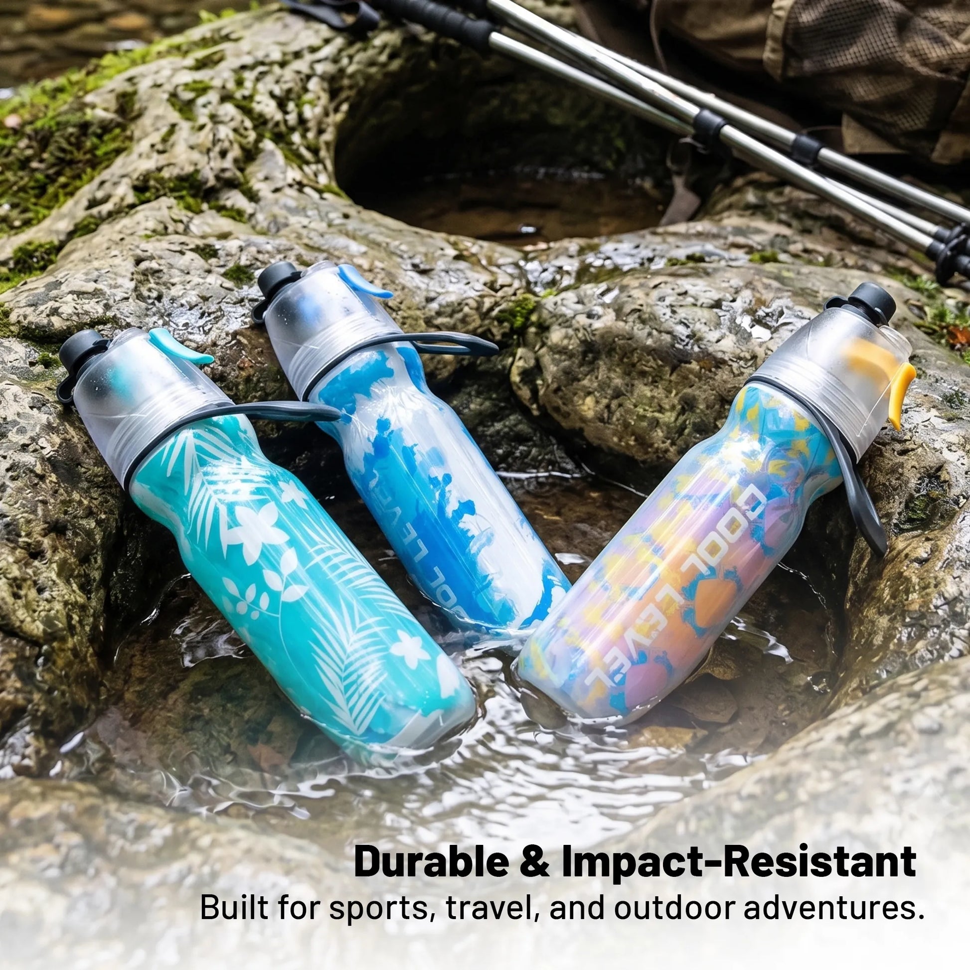 Misty Summer Mist Cooling Sports Water Bottle